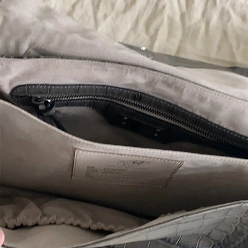 Zanellato Postina Gray Crocodile Embossed Bag - Picture 10 of 13